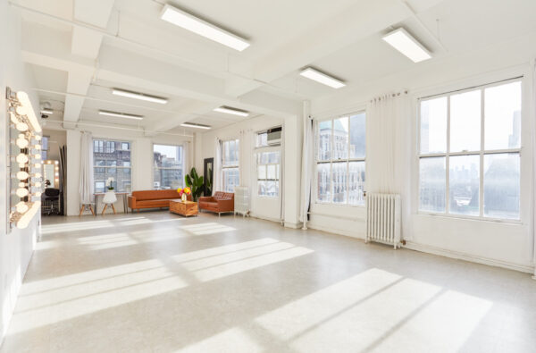 Midtown NYC event space with natural light and open layout