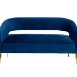 Blue Velvet Loveseat