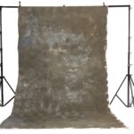 Hand painted canvas backdrop dirty brown Khaki