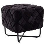 Ottoman woven - black