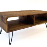 Rustic wood coffee table