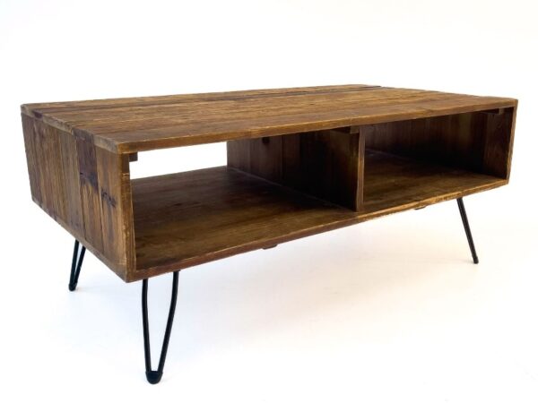 Rustic wood coffee table