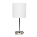 Table lamp - white / nickel