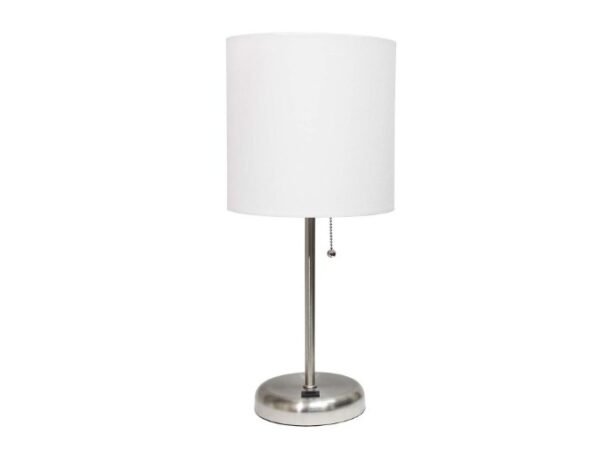 Table lamp - white / nickel