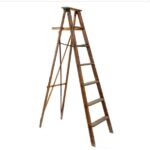 Vintage wooden ladder