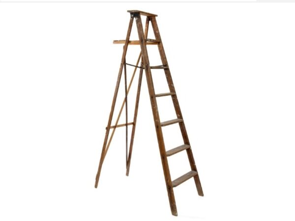 Vintage wooden ladder